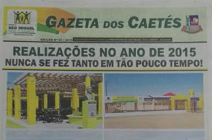 Jornal Gazeta dos Caetés é distribuído em São Miguel dos Campos