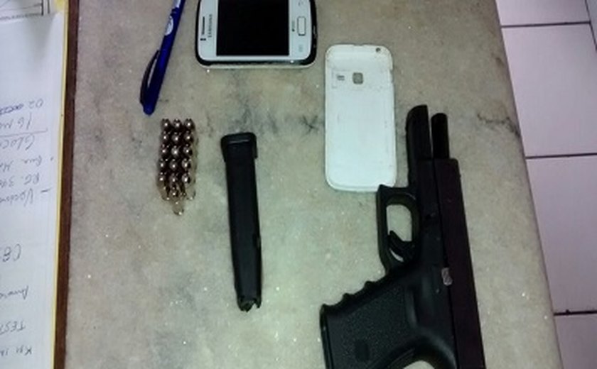 PM prende homem com arma de fogo na Santa Amélia