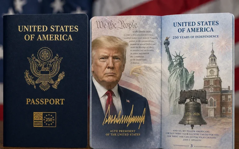 EUA lançam passaportes comemorativos com rosto e assinatura de Trump