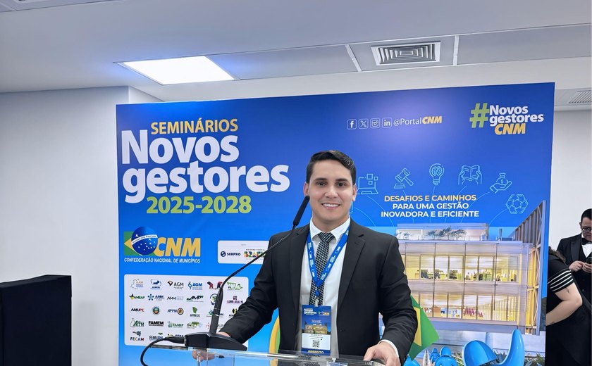 Prefeito eleito de Campestre, Neto de Pina participa em Brasília de seminário Novos Gestores promovido pela CNM