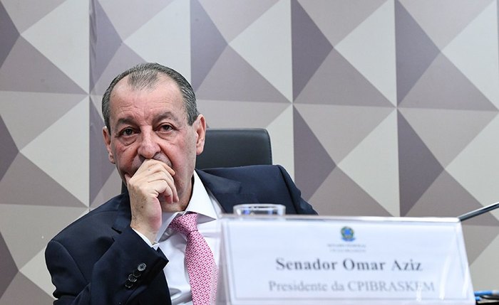 Senador Omar Aziz, presidente da CPI da Braskem