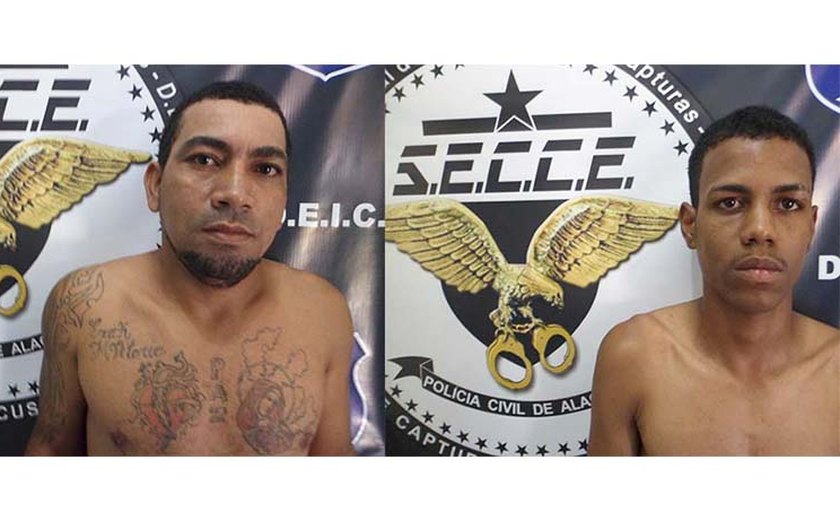 Deic prende acusados de homicídio e de roubo