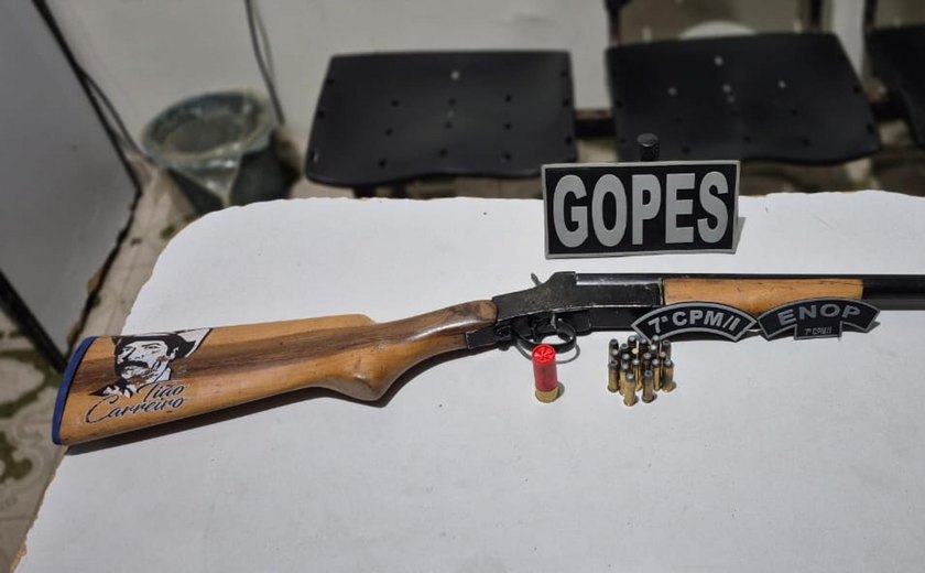 Polícia Militar apreende armas e prende dois homens em ações distintas no Agreste de Alagoas