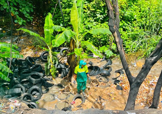 Alurb inicia vai identificar responsáveis por ﻿descarte irregular de pneus