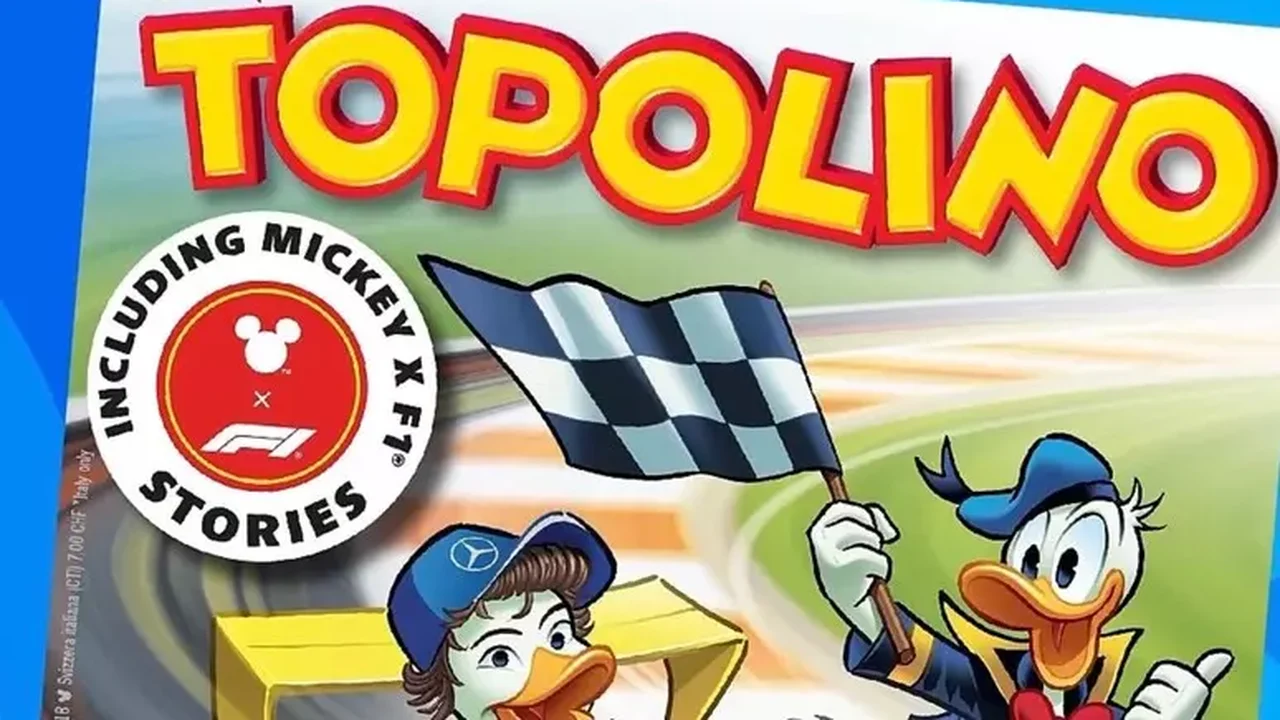 Líder na F1, Kimi Antonelli vira amigo do 'Pato Donald' em gibi