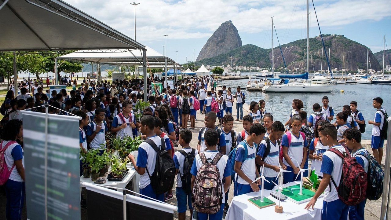 Mais de 350 estudantes de escolas públicas participam da Semana do Meio Ambiente na Marina da Glória