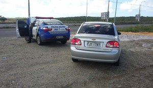 Carro roubado / Foto: Polícia Militar