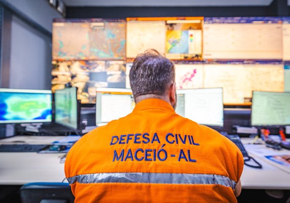 A Defesa Civil de Maceió faz monitoramento 24h e dá resposta imediata a desastres