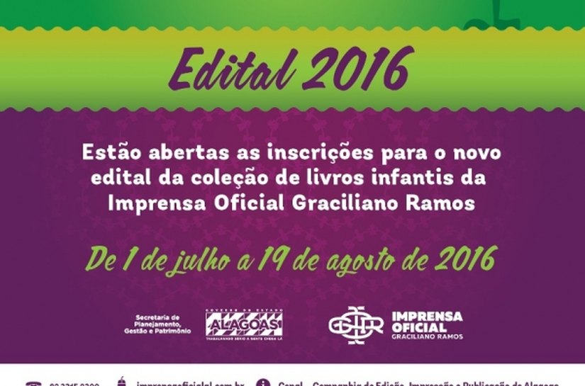 Imprensa Oficial Graciliano Ramos lança edital da coleção Coco de Roda