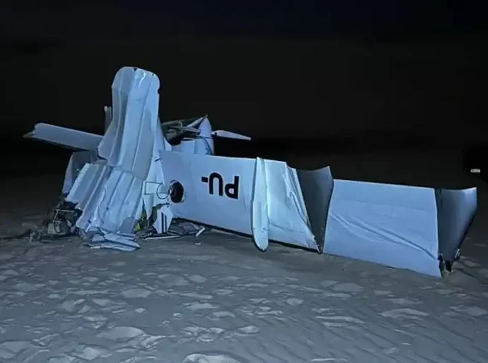 Avião de pequeno porte cai nos Lençóis Maranhenses e deixa dois mortos