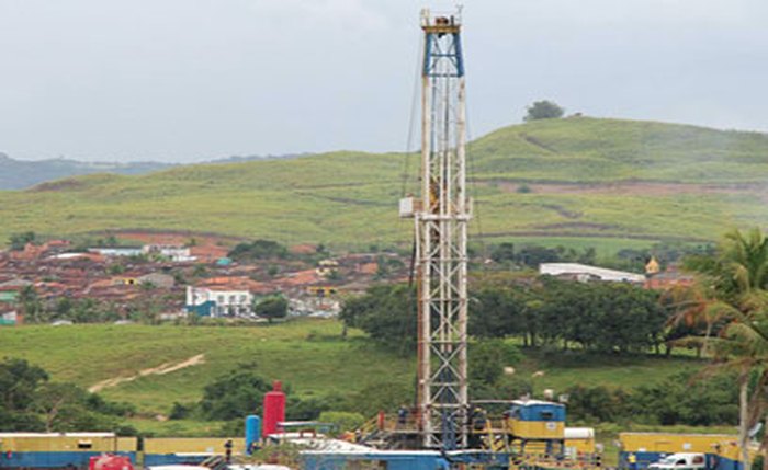 Perfuração de um poço exploratório de petróleo e gás na zona rural de Porto Calvo