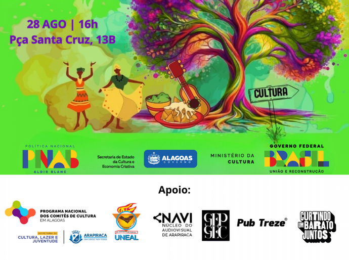 Inscrições abertas para o 1° Festival de Arte LGBTQIA+ de Arapiraca