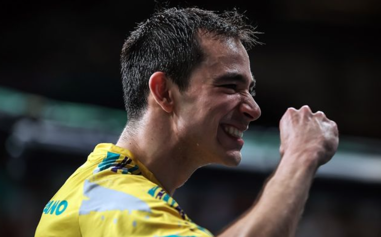 Hugo Calderano desaba em choro e mistura decepção e orgulho com 4º lugar: 'Fiz o possível'