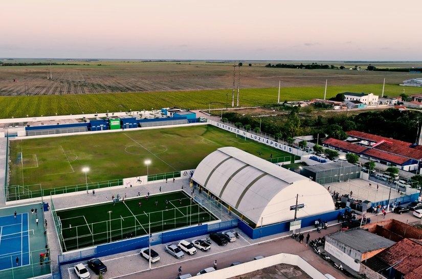 Prefeito Nicolas Pereira realizou a inauguração do Complexo Esportivo do Distrito Luziápolis