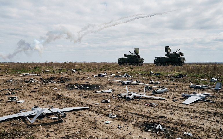 Defesa antiaérea russa abate 339 drones e intercepta projétil Himars em 24 horas