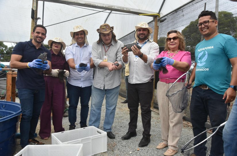 Parceria resulta em primeiro cultivo de peixes no sistema prisional