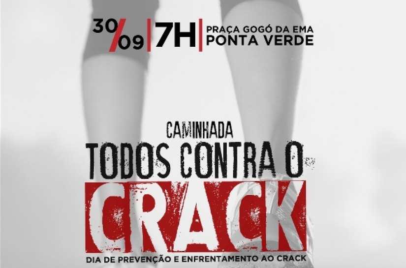 Caminhada na orla vai marcar o dia estadual de enfrentamento ao crack