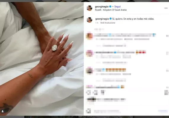 Cristiano Ronaldo pede Georgina Rodríguez em casamento