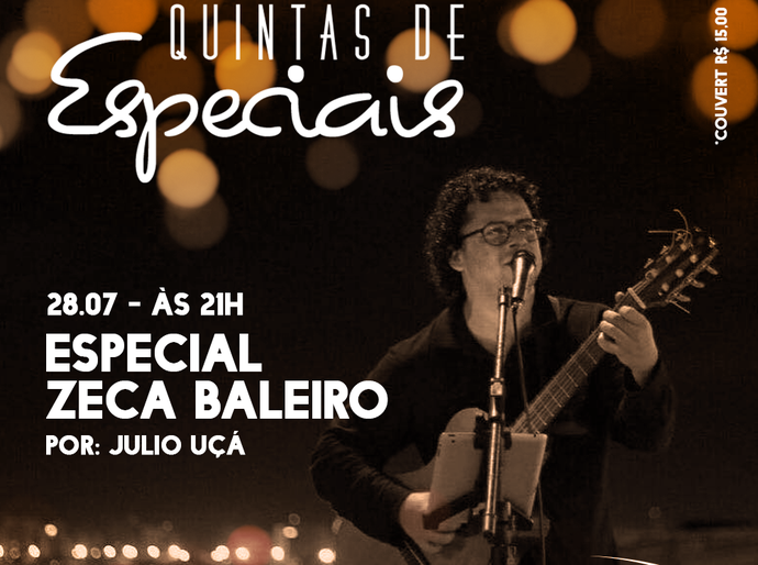 ‘Quintas de Especiais’ do Lopana homenageia Zeca Baleiro