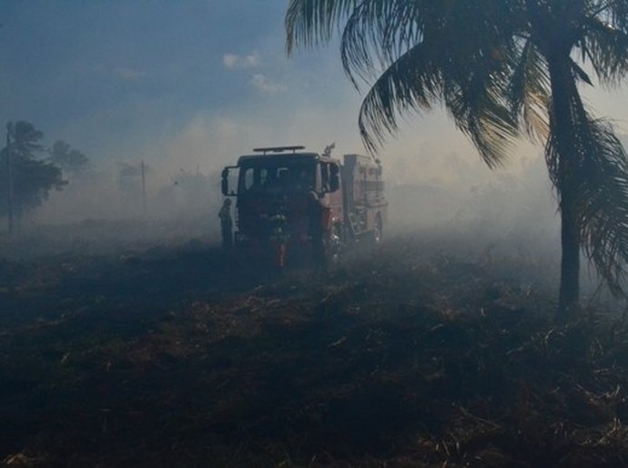 Mais cinco incêndios são debelados pelo Corpo de Bombeiros