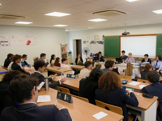 Escola Waldorf realiza simulação da ONU com estudantes