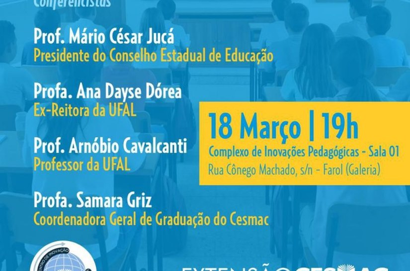 Cesmac retoma agenda de mesas-redondas com debate sobre o futuro da educação