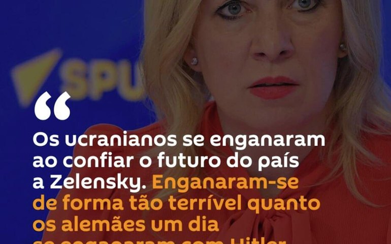 Diplomata russa compara confiança dos ucranianos em Zelensky ao erro dos alemães com Hitler