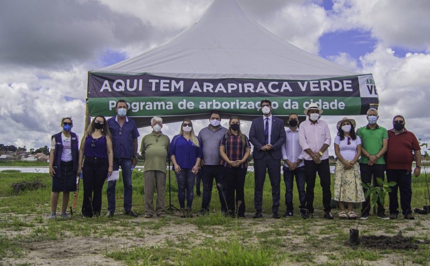 Programa Arapiraca verde é lançado com o plantio de 2 mil mudas nativas