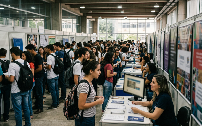 Feira da Escola Politécnica da UFRJ oferece mais de 4 mil vagas de estágio, trainee e emprego