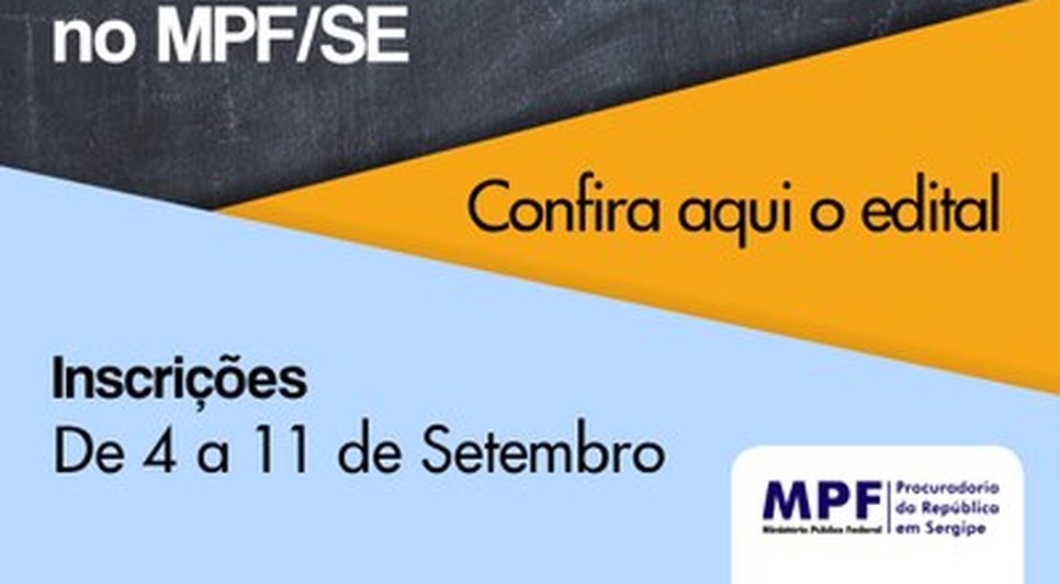 Edital concurso MPF/SE / Foto: MPF/SE