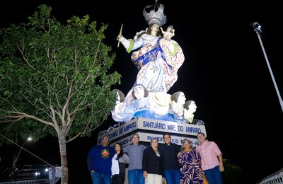 Prefeito Júlio Cezar participa de evento “Maio aos Pés de Maria” no Santuário Mãe do Amparo