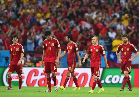 Atual campeã do mundo, Espanha está fora da Copa de 2014