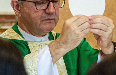 Padre Lídio José Tenório Torres toma posse como novo pároco administrador da Paróquia Santa Luzia de Siracusa, em União dos Palmares
