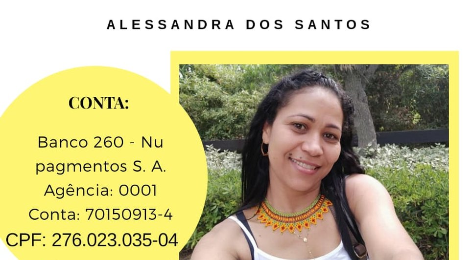 Brasileira vítima de acidente
