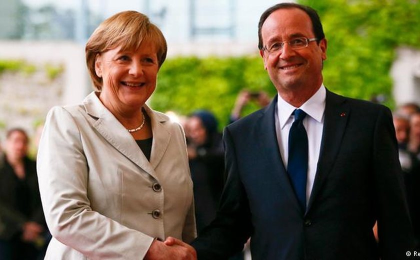 Angela Merkel e François Hollande reúnem-se com Vladimir Putin