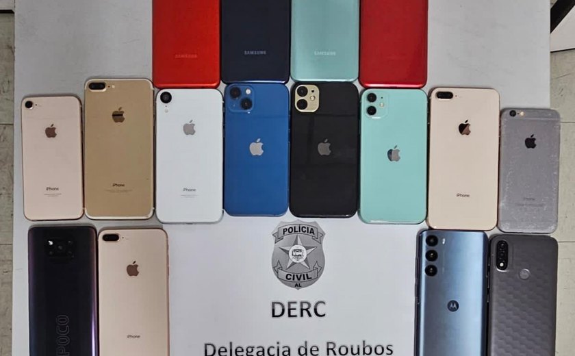 Polícia Civil recupera 35 celulares no mês de julho