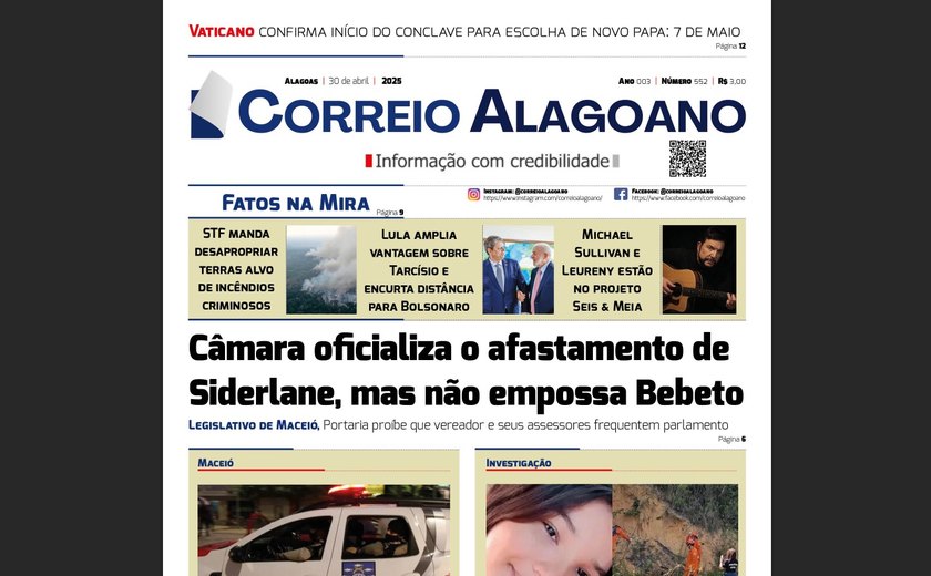 Câmara oficializa o afastamento de Siderlane, mas não empossa Bebeto