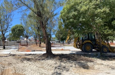 Obras de revitalização da Praça da Faculdade avançam e chegam a 70% de execução