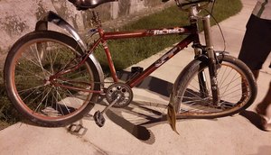 bicicleta atingida