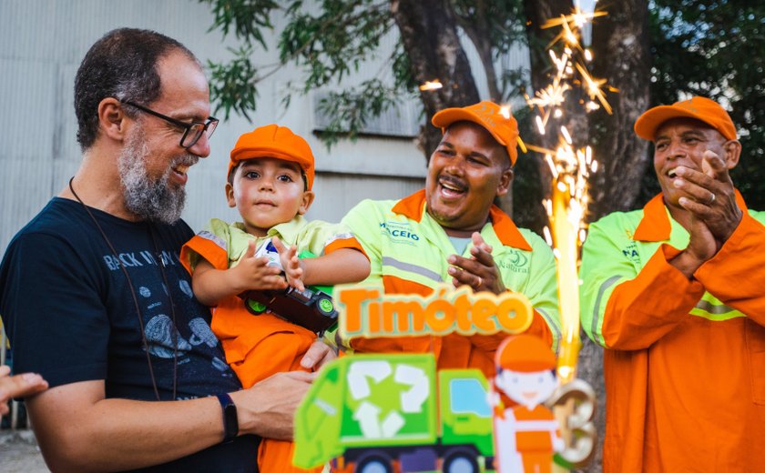 Garis de Maceió participam do aniversário do pequeno Timóteo, de 3 anos