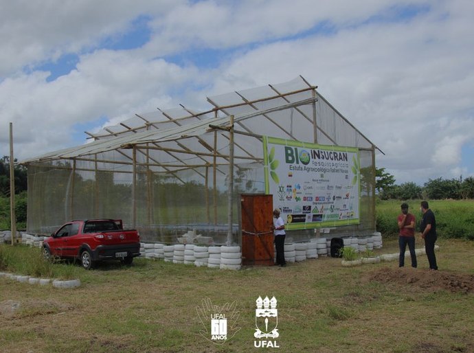 Campus Ceca da Ufal recebe a Bioinsugram, primeira estufa agroecológica de Alagoas