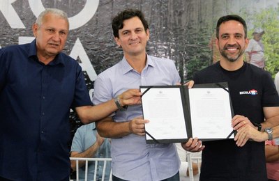 Prefeito Marcelo Beltrão e governador Paulo Dantas anunciam investimentos para Coruripe