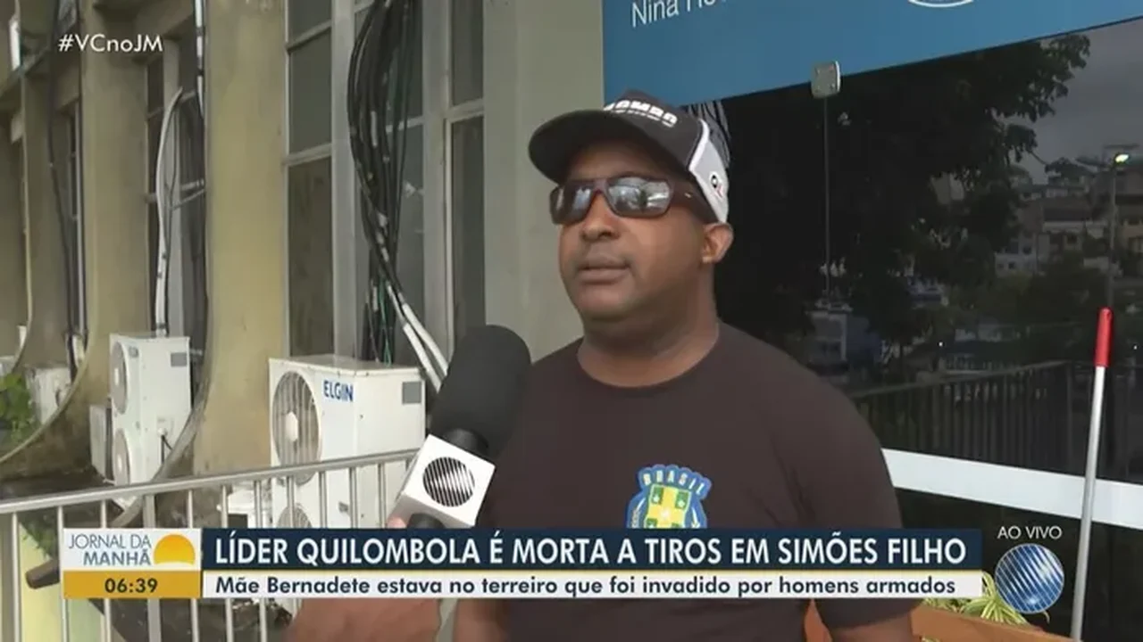 'Foi tudo filmado, porque a casa tinha câmeras', diz filho de líder quilombola assassinada na Bahia