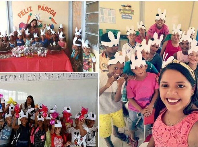 Secretaria de Educação realiza comemoração da Páscoa nas escolas da Laje