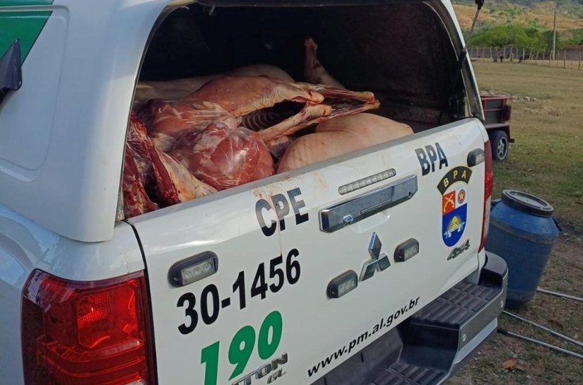PM-AL flagra abatedouro clandestino em União dos Palmares