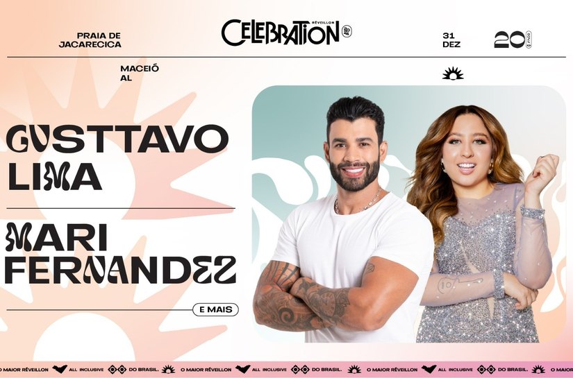 Réveillon Celebration anuncia Gusttavo Lima, Mari Fernandez e mais novidades numa festa para comemorar duas décadas