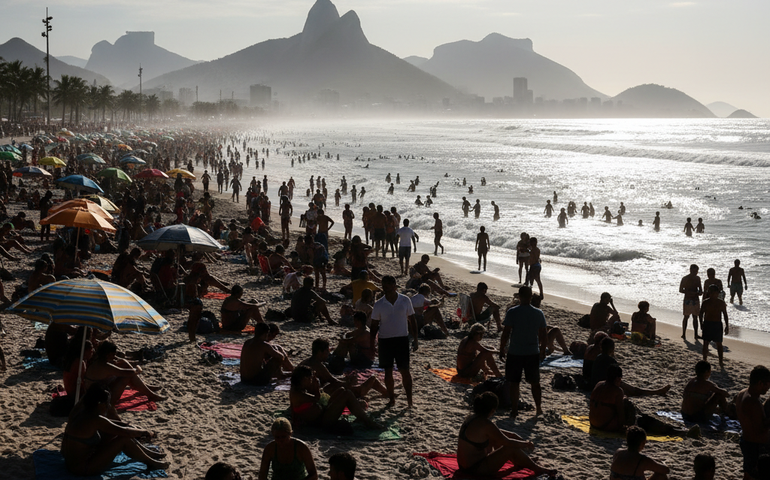 Rio registra máxima de 35,5°C; calor persiste e chuva pode marcar semana do réveillon