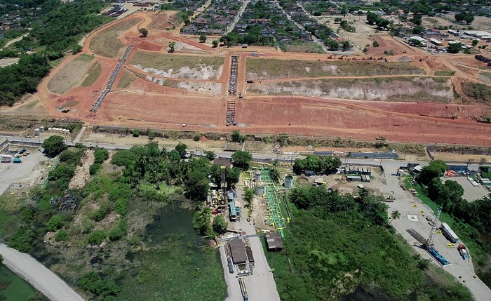 Mina 18, da Braskem, no bairro do Mutange Mina 18, da Braskem, no bairro do Mutange