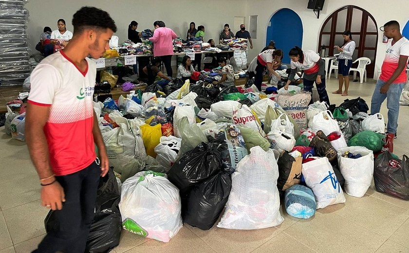 Prefeitura de Penedo centraliza ponto para doações aos desabrigados pelas chuvas