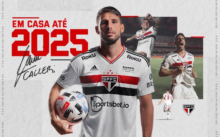 São Paulo define compra de Calleri, que assina contrato até 2025: ‘Um privilégio’